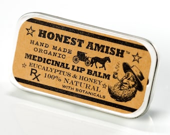 Medicinal Lip Balm  - Natural, Organic, and Herbal lip balm - Honest Amish