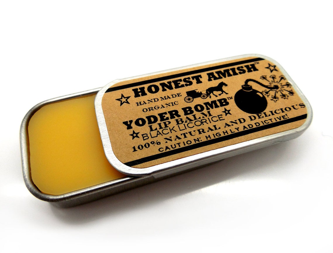YODER BOMB Black Licorice Lip Balm Natural Organic and Etsy