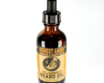 Honest Amish Classic Beard Oil 2 oz