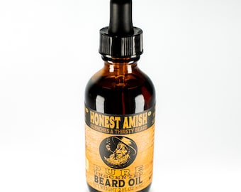 Honest Amish - PURE Beard Oil - 2 Ounce - Fragrance Free