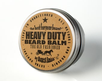 Honest Amish - Heavy Duty Beard Balm - 2 ounce tin - Beard Conditioner