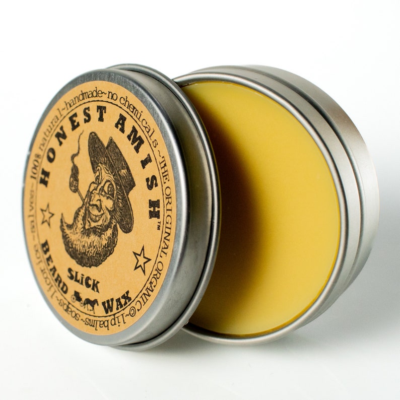SLICK Beard Wax 100 Natural and Organic Honest Amish Etsy