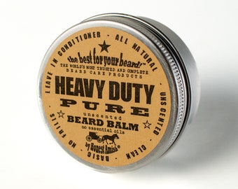 Honest Amish - Heavy Duty PURE-Fragrance Free- 2 ounce tin - Beard Conditioner