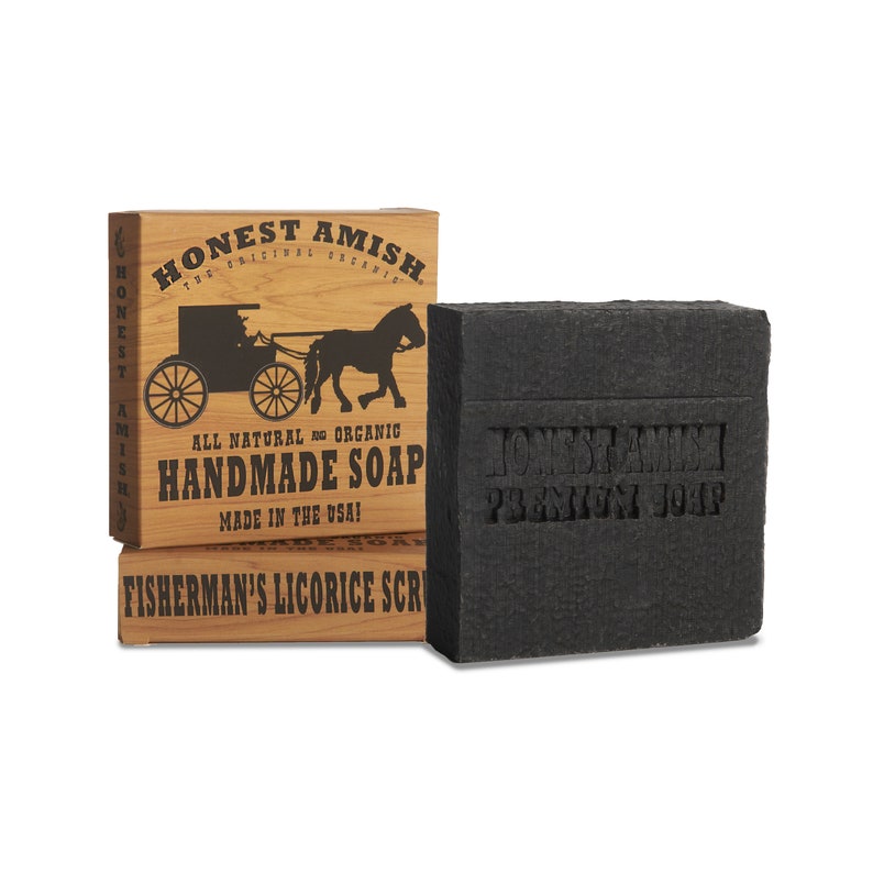 Fisherman's Licorice Scrub Soap All Natural Honest Amish image 2