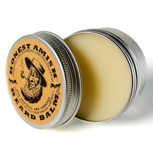 Honest Amish Beard Balm Men's Leave-in Beard Conditioner and Tamer All Natural and ORGANIC with Argan THE BEST image 2