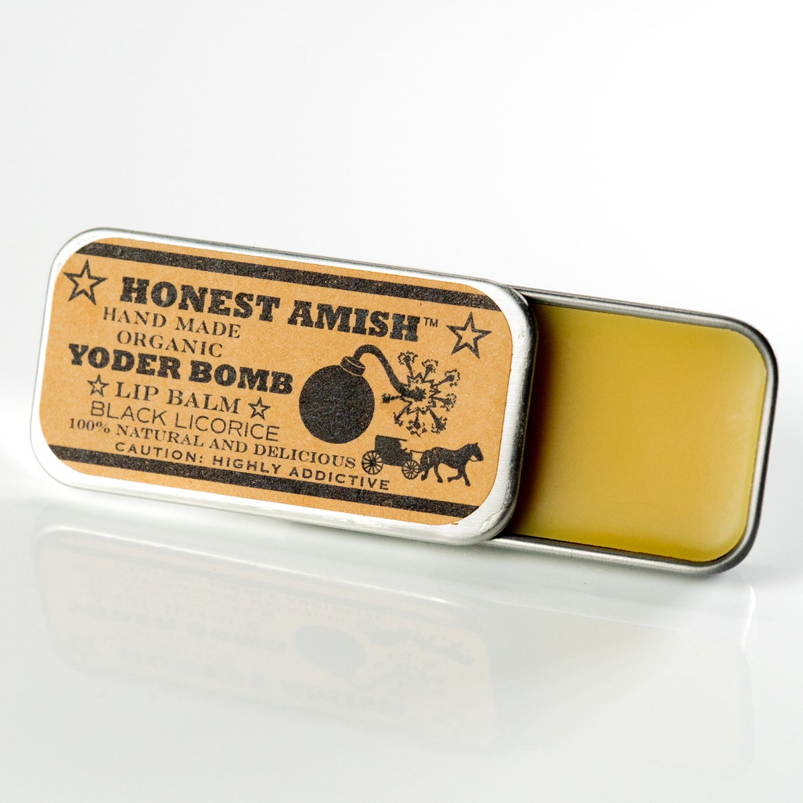 YODER BOMB Black Licorice Lip Balm Natural Organic and Etsy