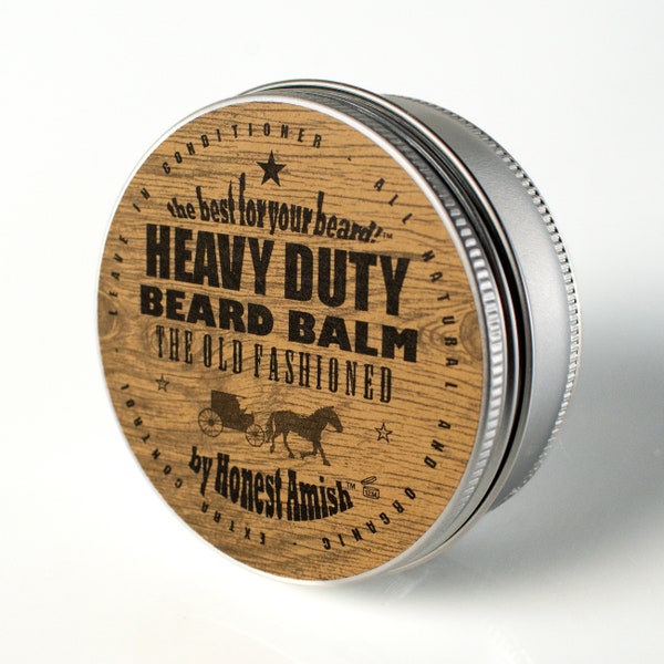 Honest Amish - Heavy Duty Beard Balm - 4 OUNCE - Big - Beard Conditioner
