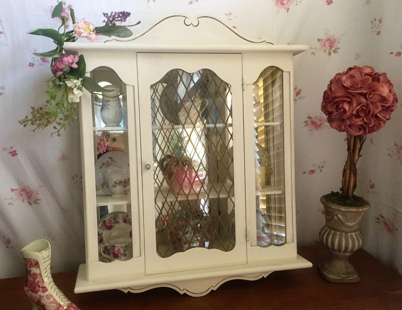 On Sale Now Large Vintage Cabinet 24 X 21 X 6 Shabby Chic Etsy