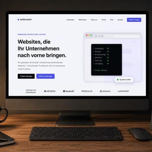 Professionelle Website Vorlage | Moderne Business Landingpage | HTML Website Template | Responsive Webdesign | Sofort Download