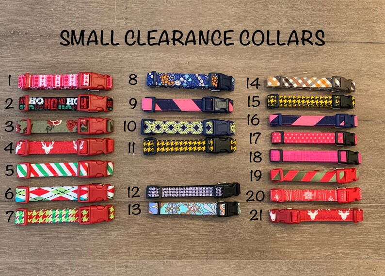 60 OFF Small Clearance Dog Collars Etsy