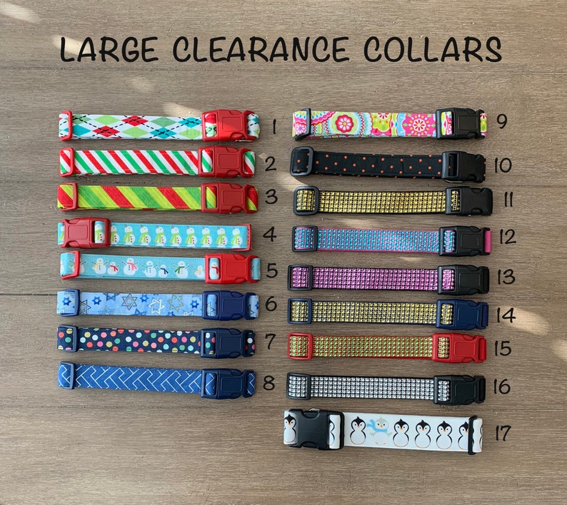 60 OFF Large Clearance Dog Collars Etsy