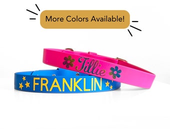 Custom Personalized Dog Collar | Odor and Water Resistant Dog Collar | Make Your Own Biothane Dog Collar