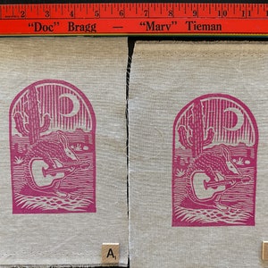 Block printed Fabric Patches, Large,  hand printed