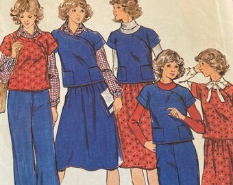 Vintage Butterick 4613 från 1970-talet, sömnadsmönster storlek 12 Byst 34