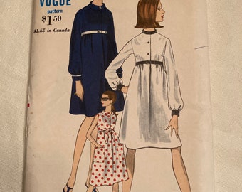 Vintage 1960's Vogue 6856 Sewing Pattern Size 16 Bust 36
