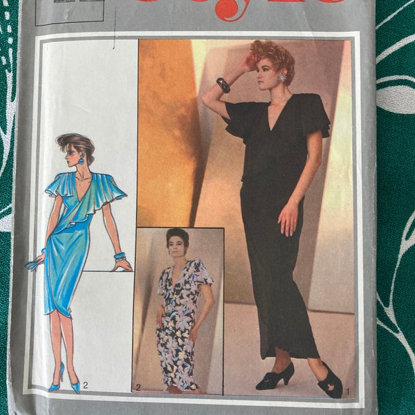 Vintage 1980's Style 4392 Bruce Oldfield Sewing Pattern Size 12 Bust 34 FF