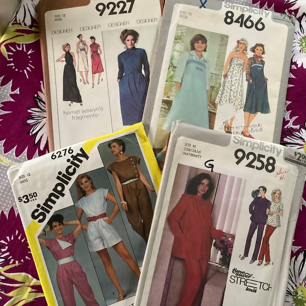 Vintage 1970's Simplicity 6276, 9258, 9227, or 8466 Sewing Pattern U CHOOSE