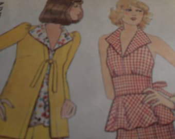 Vintage 1970's McCall's 3939 Jacket, Top and Pants Sewing Pattern Size 14 Bust 36