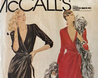 Vintage 1970s McCall 6838 Bob Mackie sewing pattern size 12 Bust 34 FF