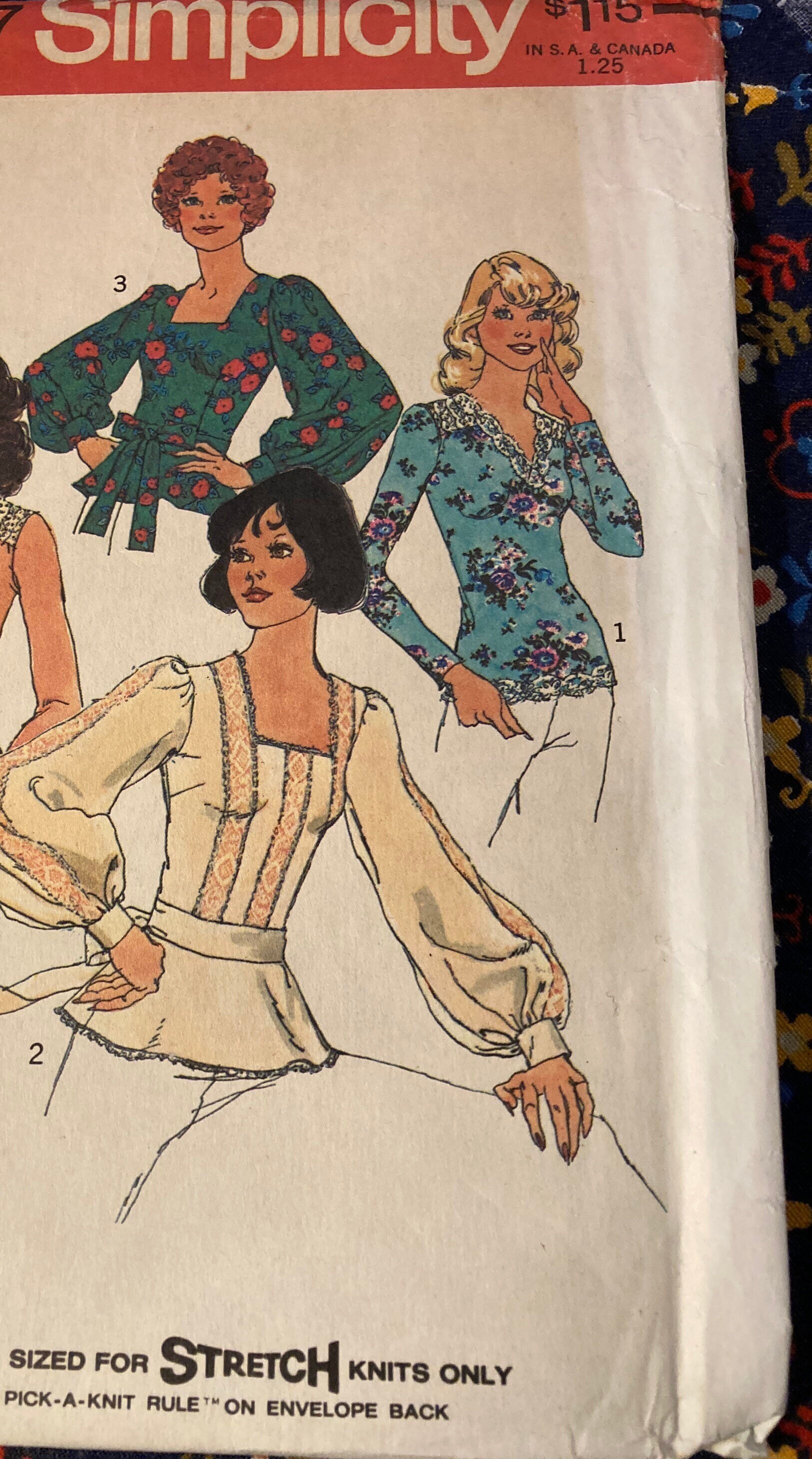 Simplicity 6727 Pattern Vintage 1970s Simplicity 6727 Sewing Pattern Size 12 Bust 34 or Size 14 ...