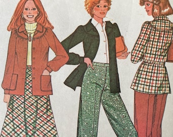 Vintage 1970s McCall's 4661 Sewing Pattern Size 12 Bust 34