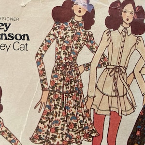 1970年代のヴィンテージ、バタリック 6535 ベッツィー・ジョンソン 裁縫パターン サイズ12 バスト34
