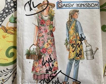 Vintage 1990s Simplicity 7481 daisy kingdom sewing pattern Size S,M,L,XL