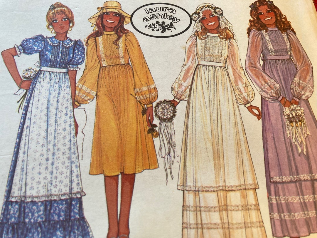 Patron De Couture Vintage McCalls 5761 - Robe 1977 - Taille B32 1/2" - 34"