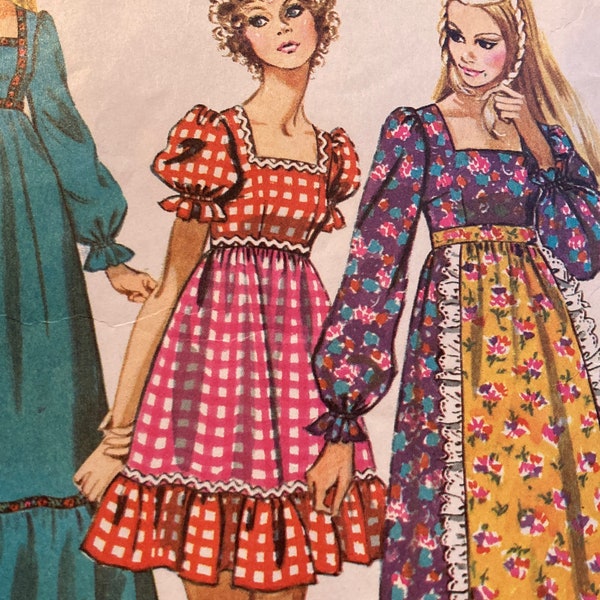 Vintage 1970s simplicity 9486 sewing pattern Size 14 Bust 36 FF