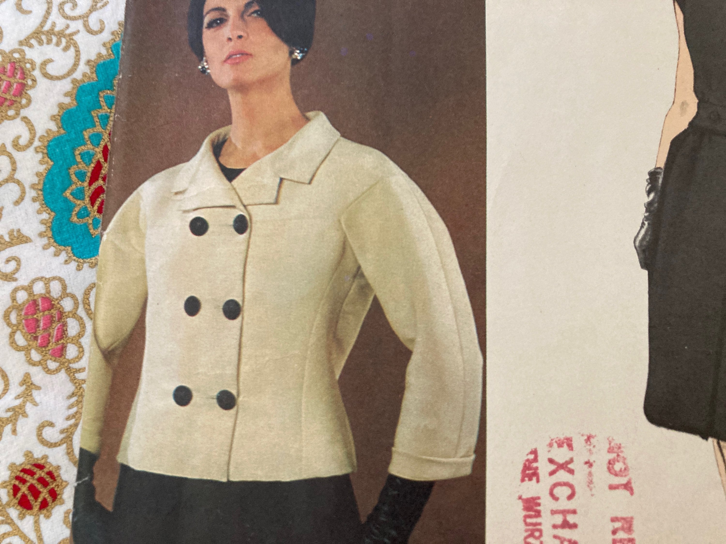 RARE Vintage 1960s Vogue 1361 Couturier Design Galitzine Sewing Pattern ...