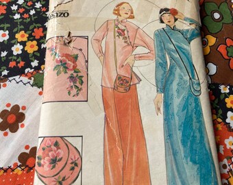 Vintage 1970s Butterick 4530 KENZO Sewing Pattern Size 14