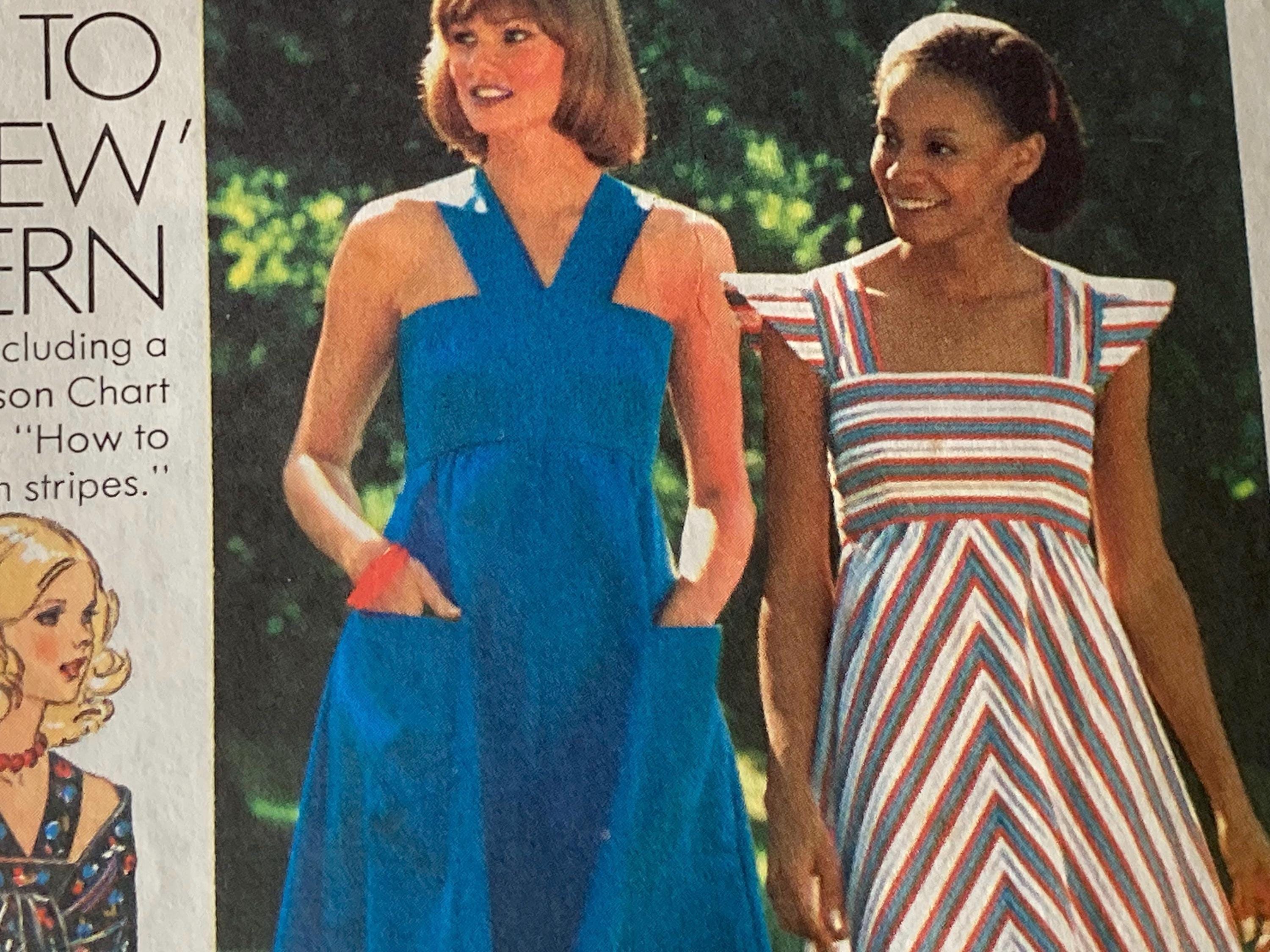 Vintage 1970s Simplicity 7332 Sewing Pattern Size 11/12 Bust 32.5