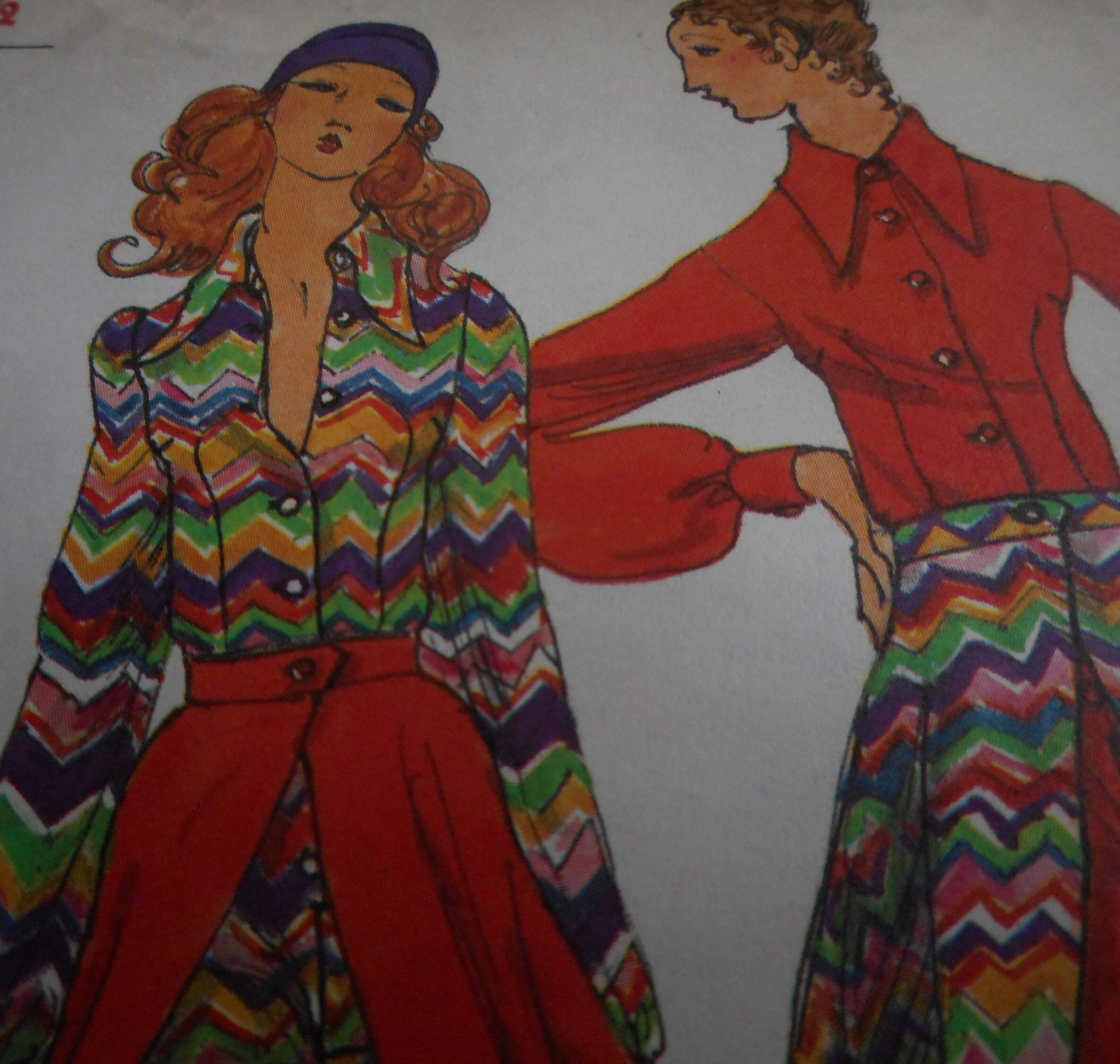 Vintage 1970's Miss Vogue 8167 Jumpsuit and Skirt Sewing Pattern, Size ...