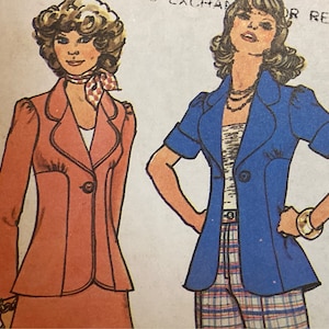 Vintage 1970&#39;s Simplicity 6897 Sewing Pattern Size 12 Bust 34 or Size 14 Bust 36