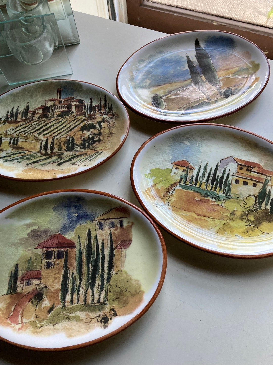 Lot De 6 Assiettes Rosanna – Caisse à Fruits Vintage – Fabriqué En Italie