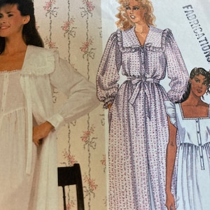 Vintage 1980s McCall’s 9437 Laura Ashley Sewing Pattern Size Medium 14-16 Bust 34-36