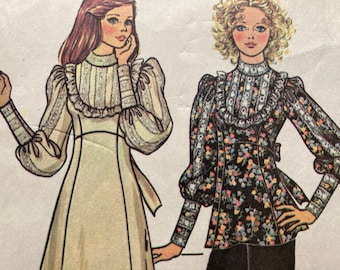 1970年代のヴィンテージ McCall’s 4249 裁縫パターン サイズ 7、サイズ 9、サイズ 10、サイズ 11、サイズ 12 バスト 34 またはサイズ 14 バスト 36