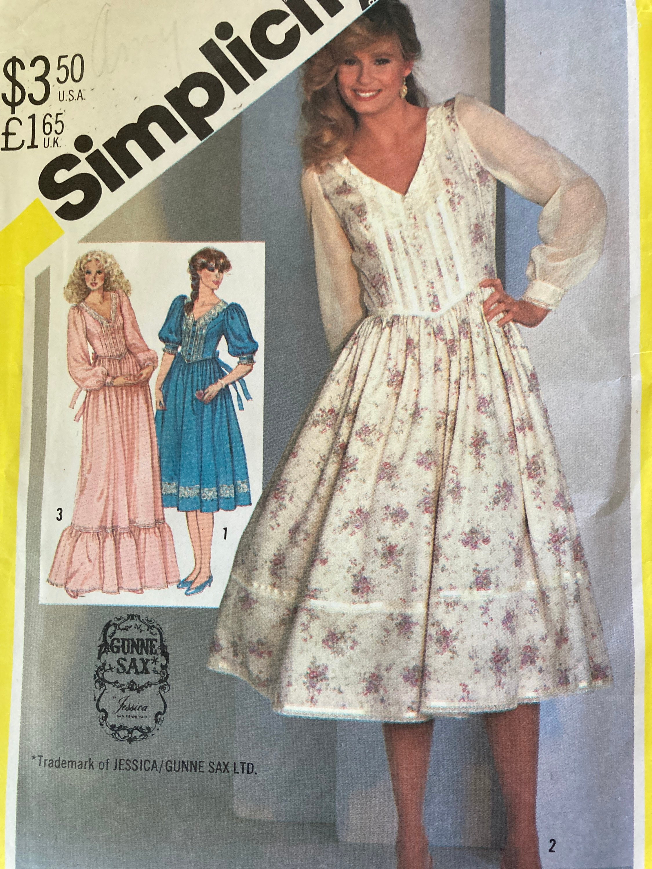 Simplicity 5490 GUNNE SAX Dress 