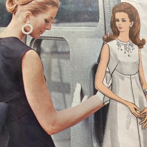 Vintage 1960s Vogue 2112 Couturier design Belinda Bellville Sewing pattern size 14 Bust 36