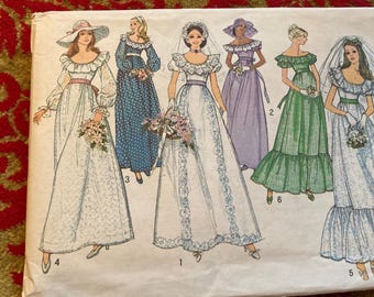 Vintage 1970 simplicity 6343, sewing pattern Size 12 Bust 34