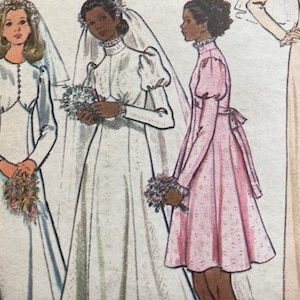 Vintage 1970er Jahre Butterick 6958 Schnittmuster Gr. 12 Büste 34 FF