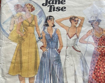 RARE Vintage 1970s Butterick 5257 Jane Tise sewing pattern size 10 Bust 32.5