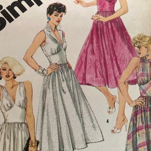 Patrón de costura vintage Simplicity 6333 de los años 80, talla 12, busto 34 FF