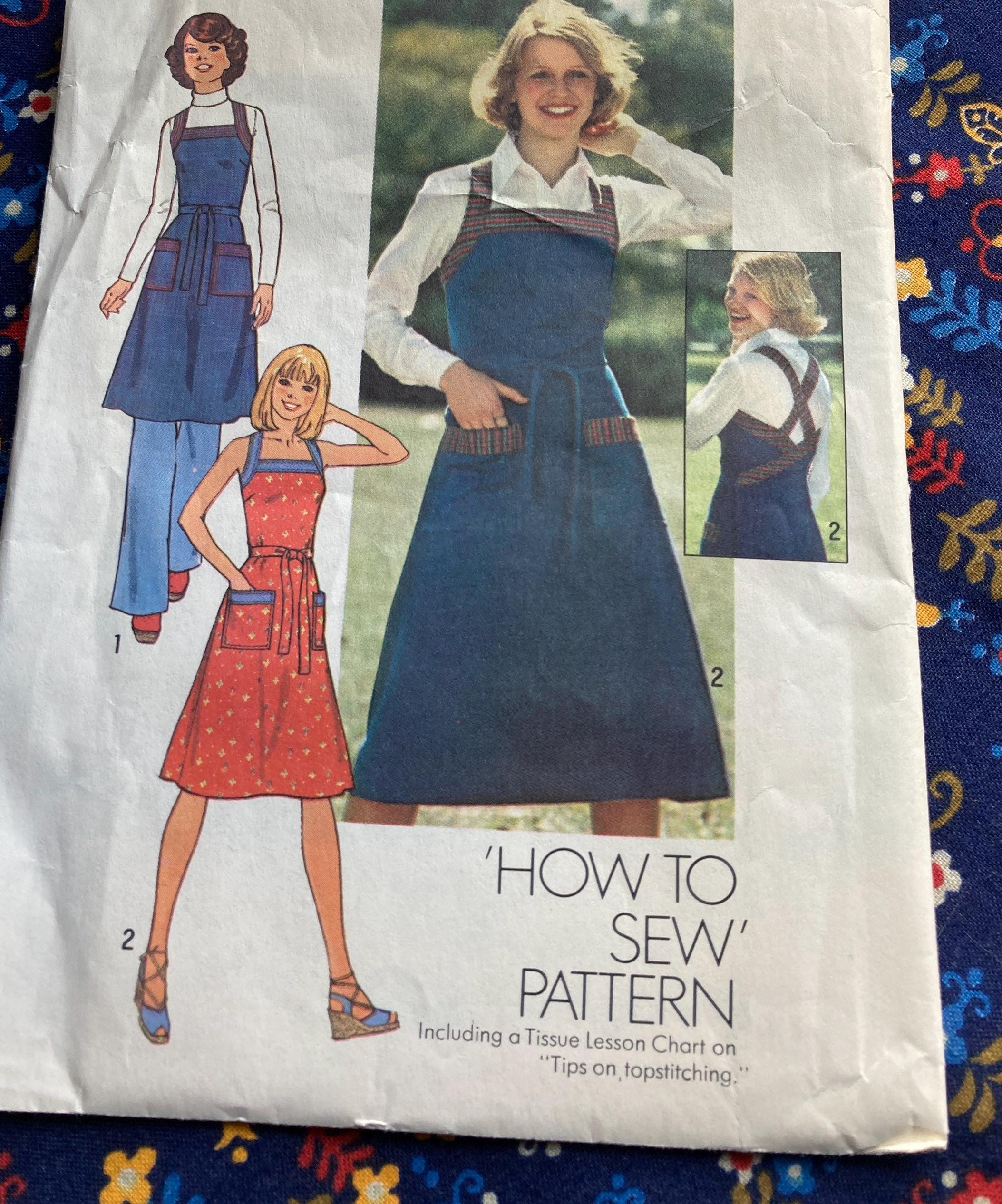 アンティークページ Vintage 1970s Simplicity 7561 Sewing Pattern Size 16 Bust 38