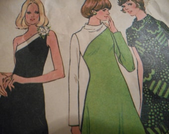 Vintage 1970's McCalls 3790 Dress Sewing Pattern Size 16 Bust 38