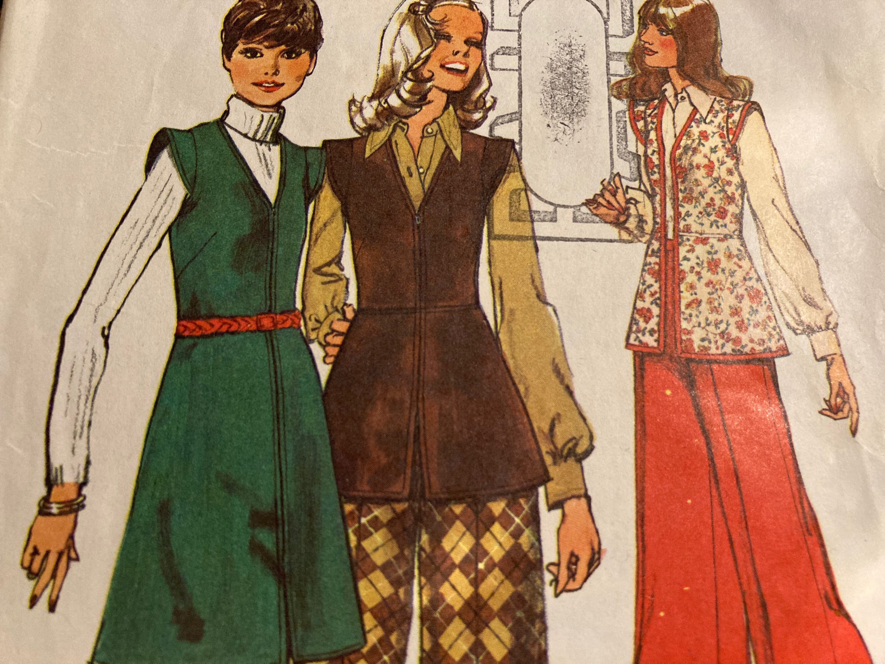 Vintage 1970s simplicity 5801 sewing pattern