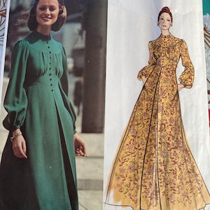 Vintage 1970s Vogue 2756 Jean Muir Sewing pattern size 12 Bust 34 FF