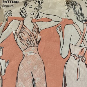 Vintage 1940s advance 2393 sewing pattern size 14 Bust 32