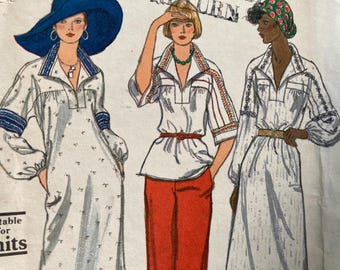 Vintage 1970s Vogue 9216 Sewing Pattern Size 12 Bust 34