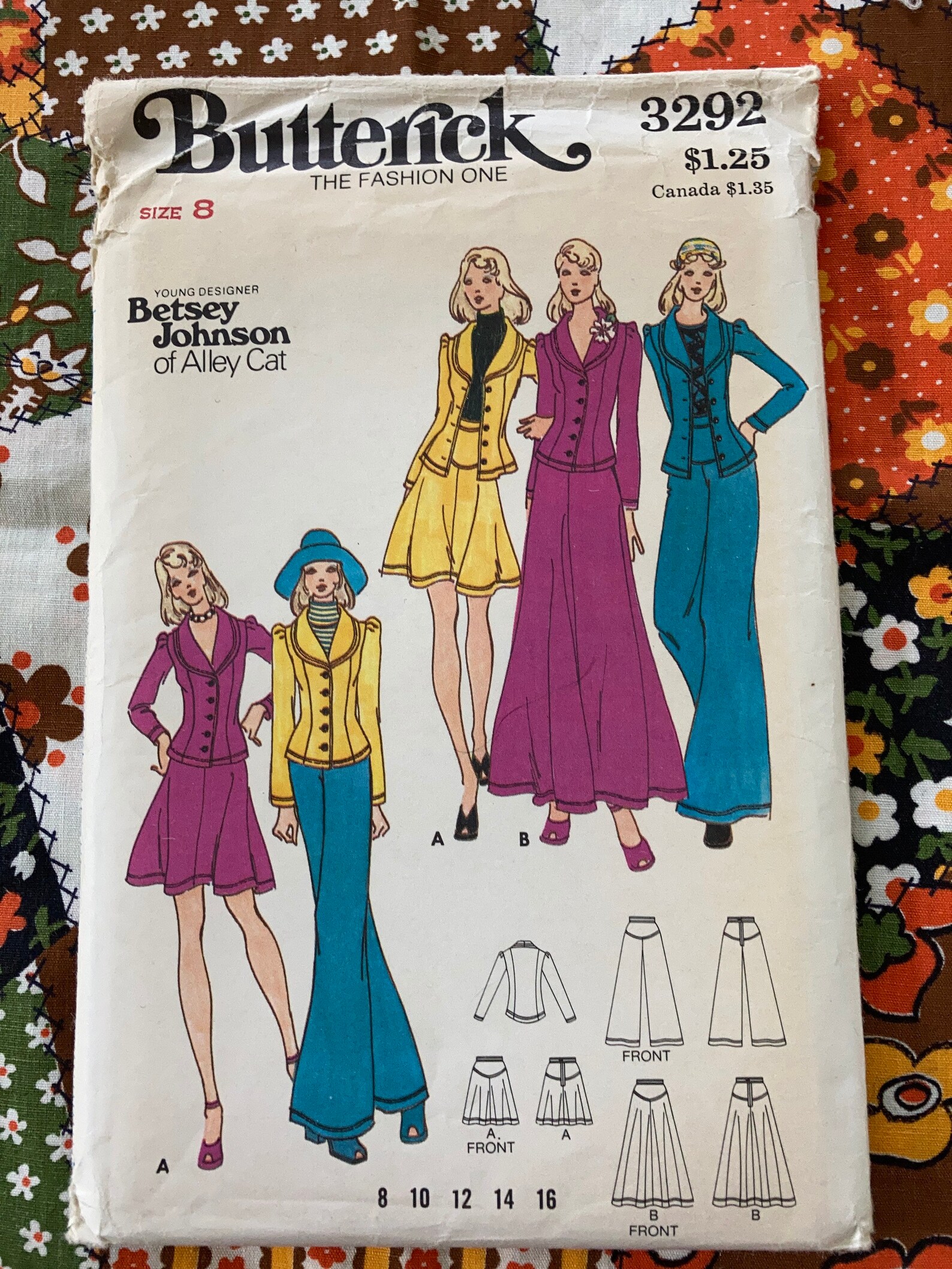 Vintage 1970s Butterick 3292 Betsey Johnson Sewing Pattern Etsy